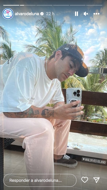 Álvaro de Luna está disfrutando del viaje - Instagram