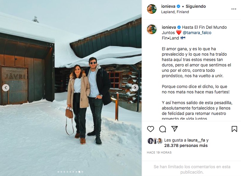Íñigo Onieva pide perdón a Tamara Falcó públicamente - Instagram